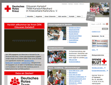 Tablet Screenshot of drk-karlsdorf.de